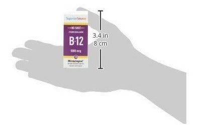 Vitamina B12 Tabletas, 5000 Mcg, 100 capsulas