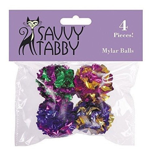Balls Cat Toys, 4 Paquetes