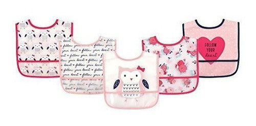 Babero A Prueba De Agua Hudson Baby Con Bolsillo Crumb