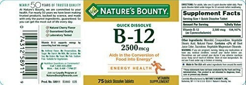 Suplemento De Vitamina B12 De Nature's Bounty