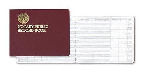 Libro de registro de 60 páginas para notario público