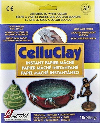 Activa Celluclay Instantánea Papier Maché, 1 Libra, Blanco