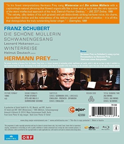 Hermann Prey - Los ciclos de la canción de Schubert