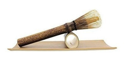 Juego de té japonés, batidor de té