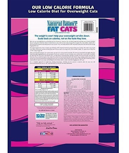 Equilibrio Natural Gatos Grasos Alimentos Bajos En Calorías
