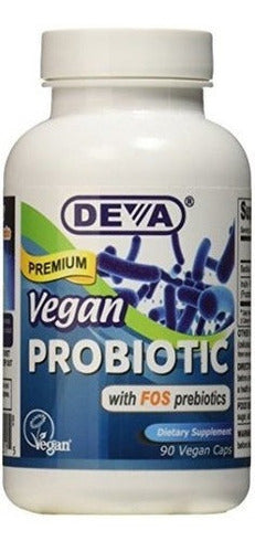 Deva Nutrition Cápsulas Probióticas Veganas, 90 Unidades