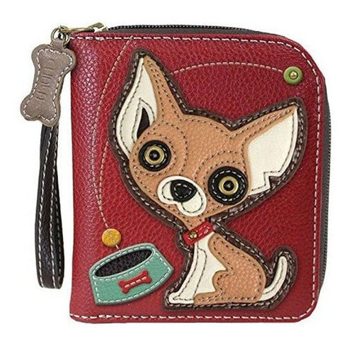 Cartera de mano con cremallera