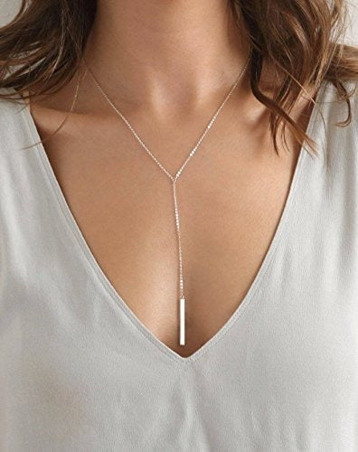Collar Metzakka Lariat de plata de ley