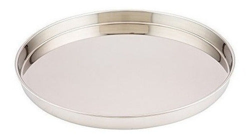 Bandeja Redonda Para Servir De Acero Inoxidable De 12