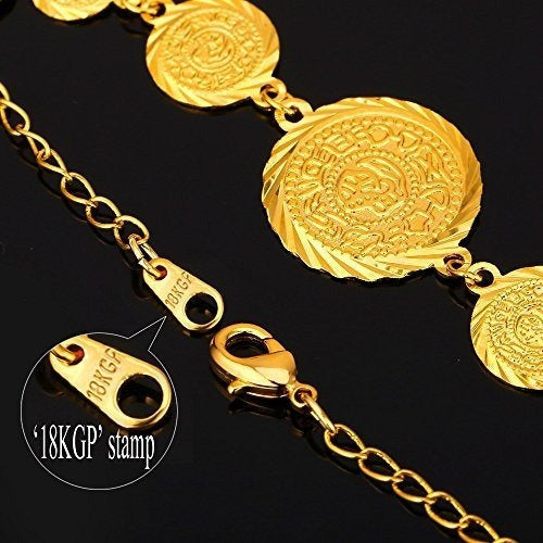 Collar De Perlas Con Cuentas De Monedas