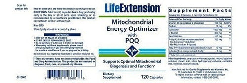 Life Extension Optitizador de Energía Mitocondrial Con Cápsulas