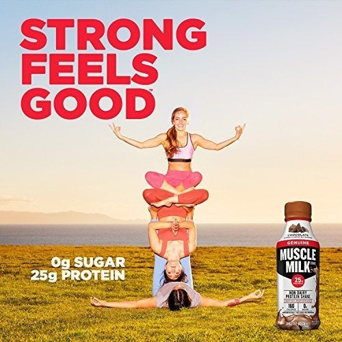 Batido De Proteína Genuina Muscle Milk, Chocolate, Proteína