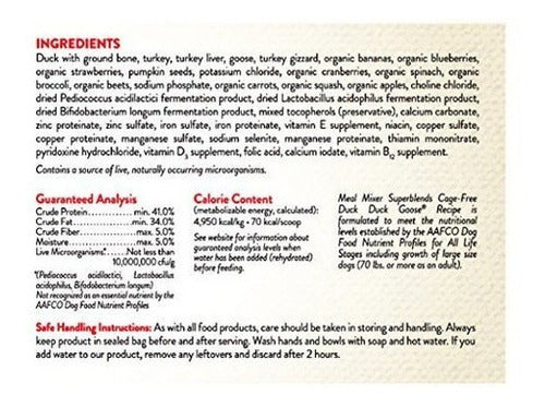 Mezclador de comidas deshidratadas para perros