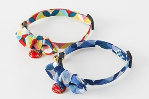 Collar De Gato Necoichi Daruma Charm Bow Tie (rojo)