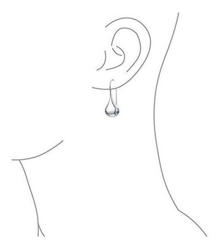 Pendientes De Gota De Lluvia En Forma De Pera