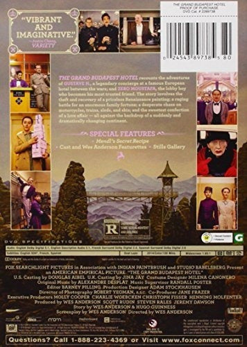 DVD - El Gran Hotel Budapest