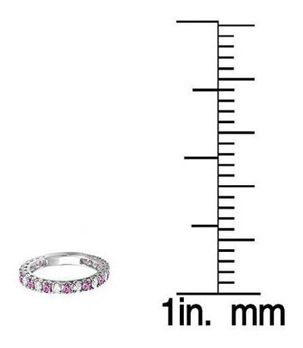 Sortija De Boda De Oro Blanco De 14 Quilates (14k)