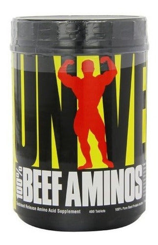 100% Aminos De Res, 400 Tabletas