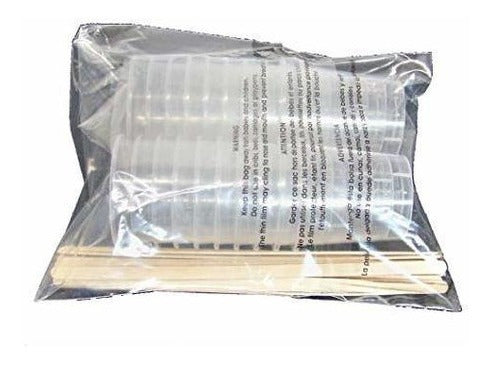 20 Copas Graduadas De 2 Oz Y 20 Palitos Para Mezclar