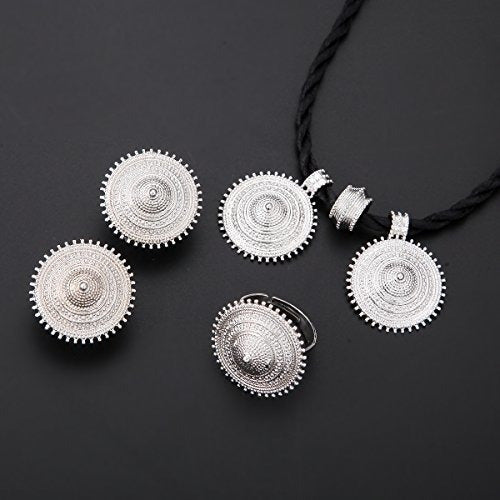 Sets de Collar Colgante, arete y Anillo Joyería