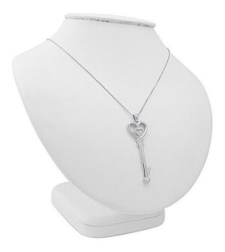 Collar Con Forma De Corazón De Diamantes En Forma De Corazón