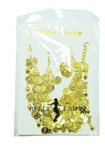 joyas de danza del vientre collar y aretes