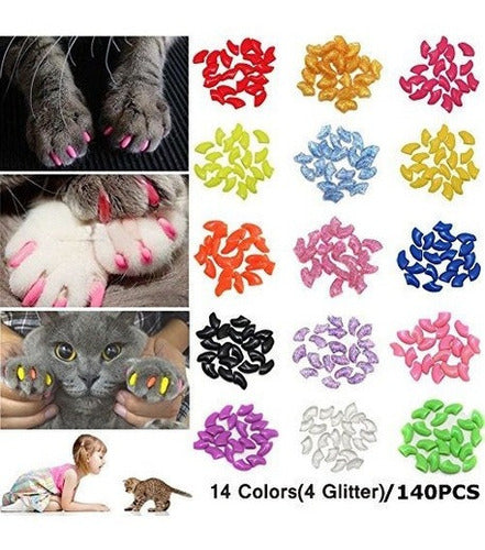 Pet Cat Kitty Garras Suaves Tapas Control