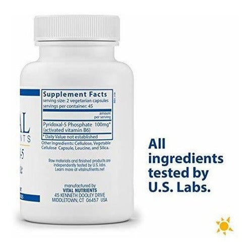 Vital Nutrients - Pyridoxal-5 Phosphate 50 Mg - Vitamina