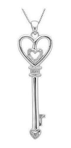 Collar Con Forma De Corazón De Diamantes En Forma De Corazón