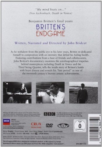 DVD - Fin Del Juego De Britten: Una Película De John Bridcut