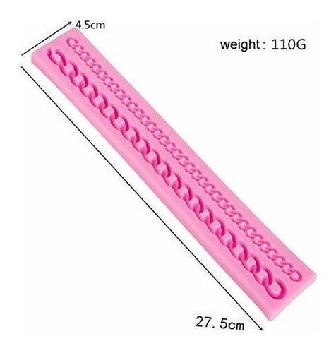 Palksky Diamond Silicona Fondant Cadena Molde Bolsa Monedero