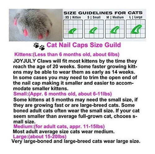 Pet Cat Kitty Garras Suaves Tapas Control