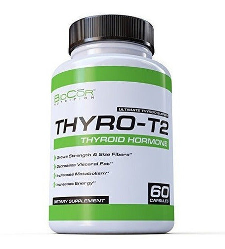 Quemador de grasa sin estimulantes de tiroides Thyro-t2 de Biocor Nutrition