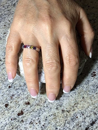 Anillo de princesa para madre con 1 a 6 piedras