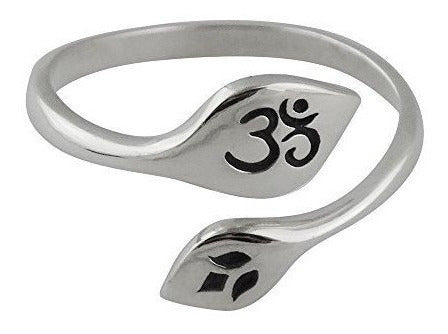 Anillo de plata ajustable con flor de loto