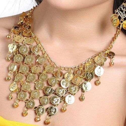 joyas de danza del vientre collar y aretes