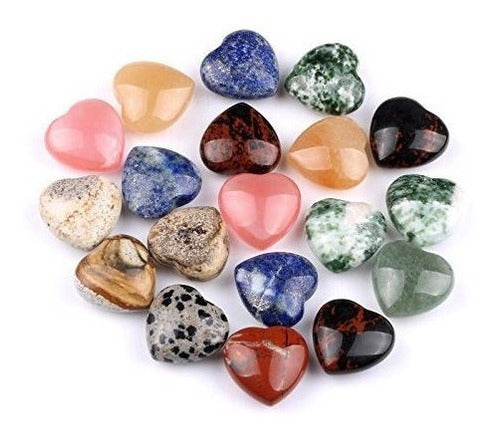 Conjunto De Cuatro Piedras Preciosas En Forma De Corazón