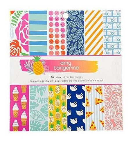 American Crafts Amy Tan On A Whim 6 X 6 Pulgadas, 36 Hojas