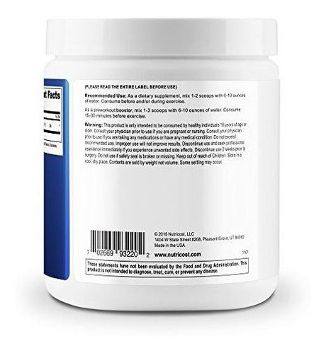 Nutricost L-citrulina Malato 2: 1 300 gramos fresa