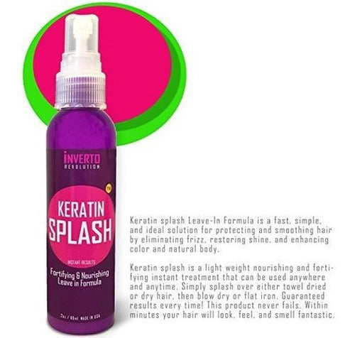 Keratin Splash 4oz Formula Es Un Suero Milagroso
