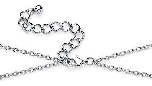 Collar De Aretes De Plata Con Joyería