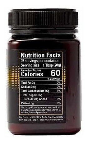 Miel Cruda De Manuka (500 G /1.1
