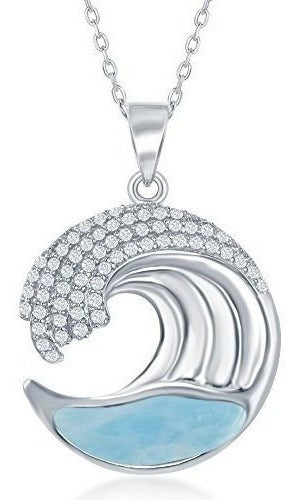 Collar colgante Plata de ley de alta polaco