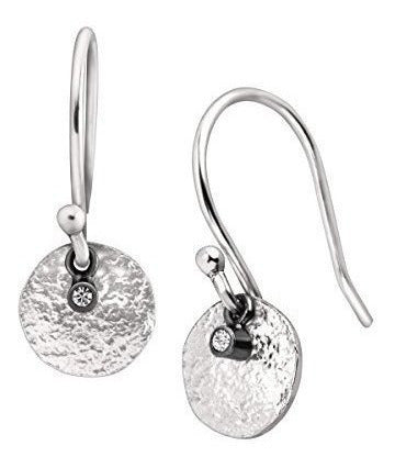 Aretes Colgantes Silpada 'mini Crystal Disc' Con Cristales