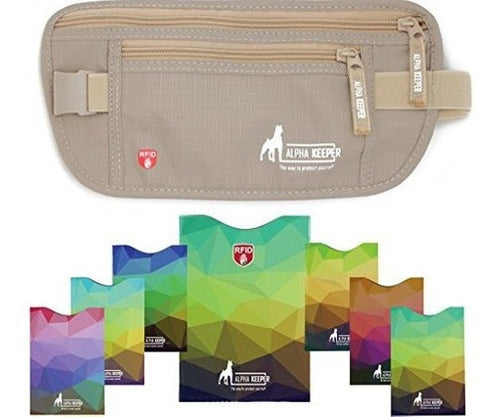 Rfid Money Belt Para Viajar Con Rfid Que Bloquea Las Mangas