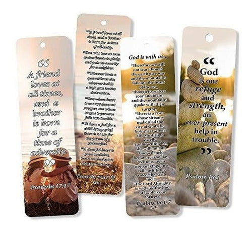 Tarjetas De Marcadores Cristianos Con Versículos