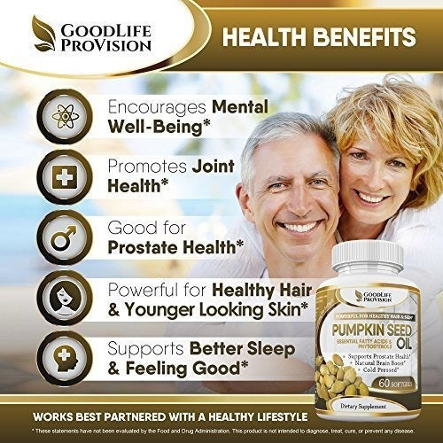 Aceite De Semilla De Calabaza - Extracción Pura De 1000 Mg