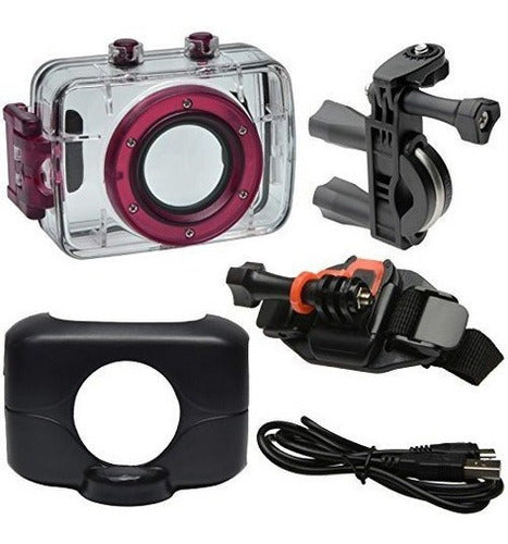 Carcasa de Cámara de video resistente al agua con soporte