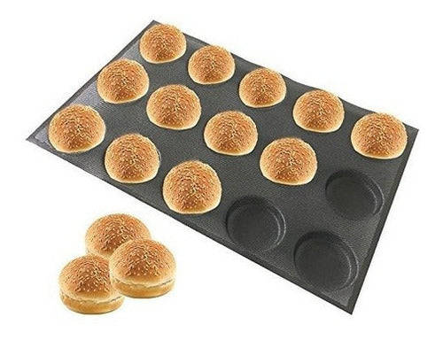 Moldes de silicona para hamburguesas Negro