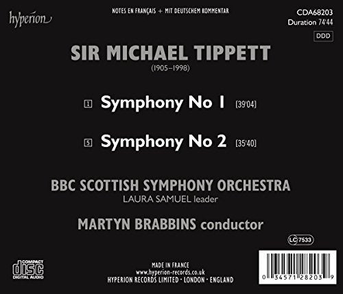 Tippett Symphonies Nos 1 Y 2